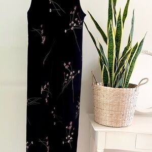 Black Floral Maxi Dress